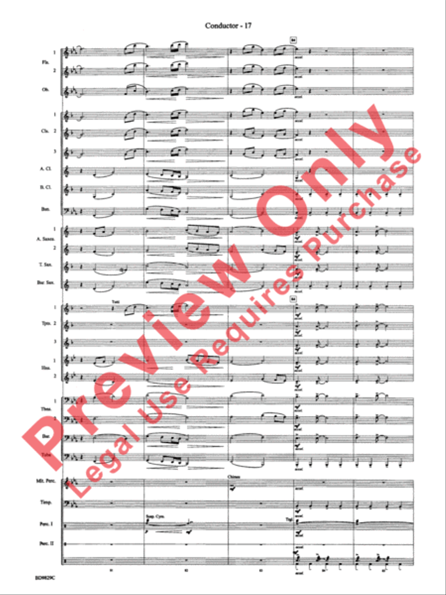 Christmas Winds (Overture) Concert Band scores gallery preview page 19