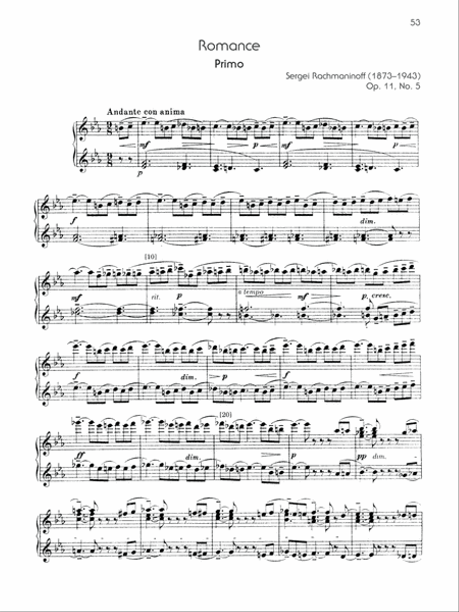 The Piano Works of Rachmaninoff, Volume 8 Small Ensemble scores gallery preview page 8
