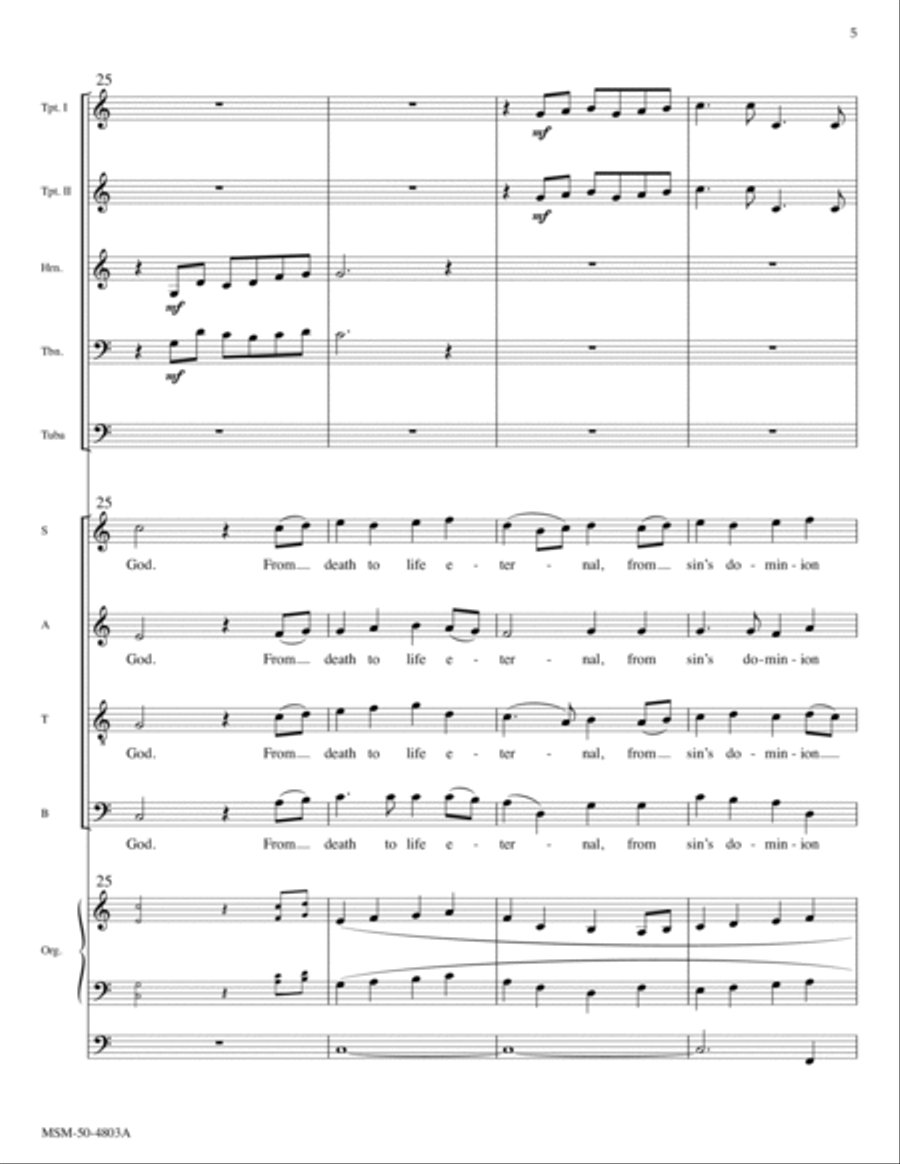 The Day of Resurrection Choir scores gallery preview page 5