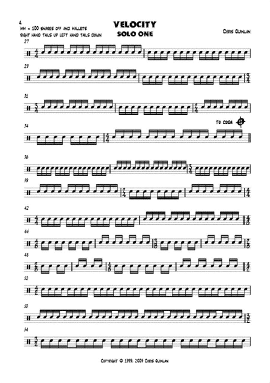 Grade Seven Drumset Manual Drum Set scores gallery preview page 4
