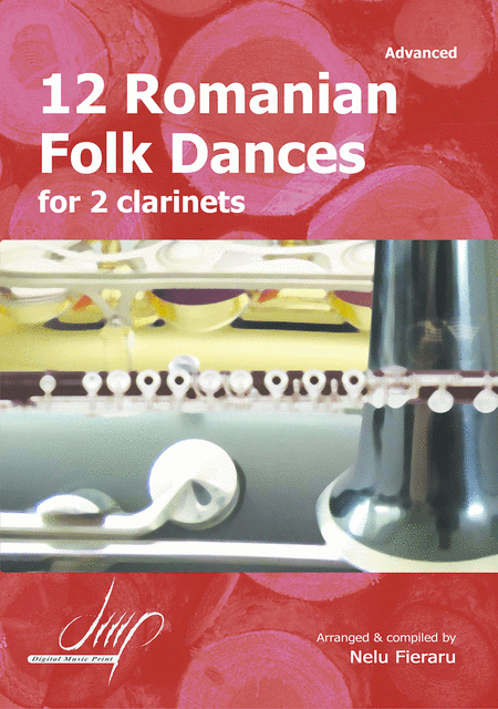 12 Romanian Folk Dances For 2 Clarinets
