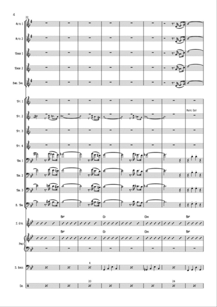 Jitterbug Jump for Big Band Jazz Ensemble scores gallery preview page 4