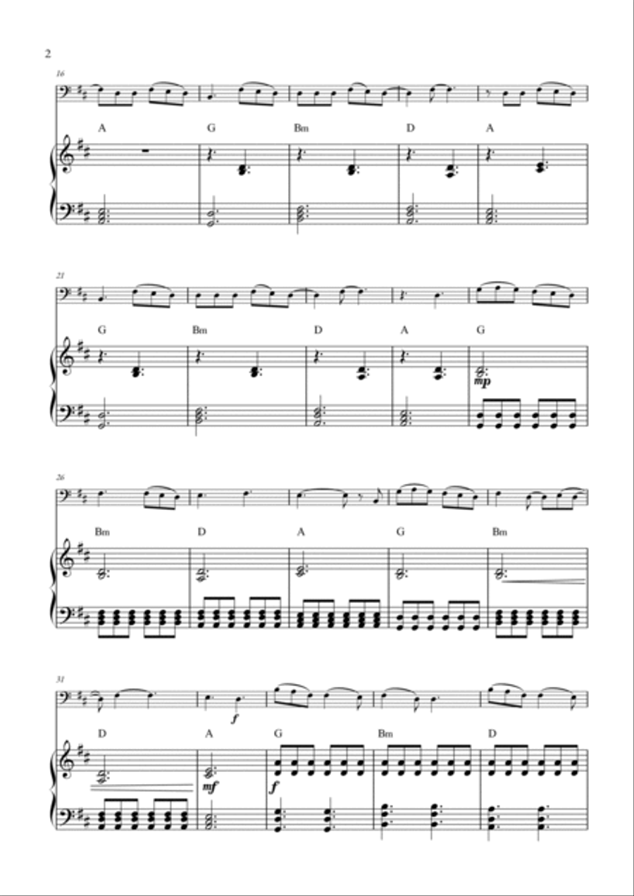 Dandelions Dandelions Double Bass scores gallery preview page 2
