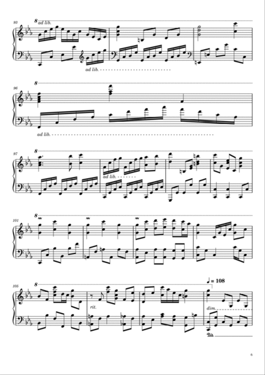 Once Upon A December Piano Solo scores gallery preview page 6