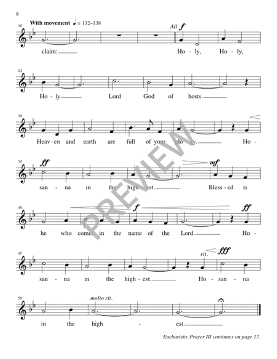 Eucharistic Prayer III with Additional Prefaces for 
