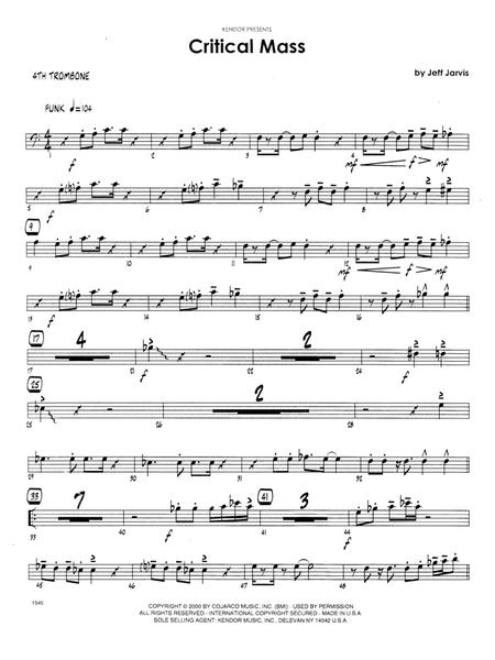 Critical Mass - Trombone 4