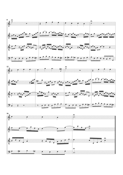 Herr Jesu Christ, dich zu uns wend', BWV 632 from Orgelbuechlein (arrangement for 4 recorders)