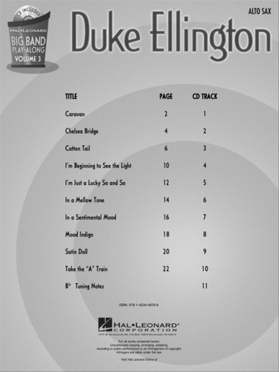 Duke Ellington - Alto Sax Big Band scores gallery preview page 2