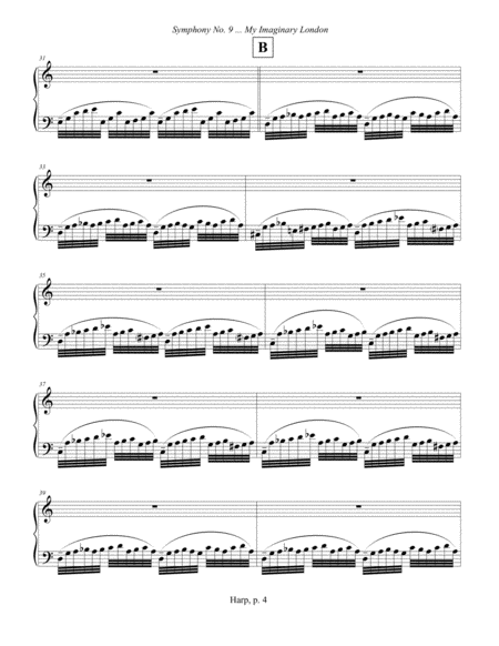 Symphony No. 9 ... My Imaginary London (2013-14) Harp part