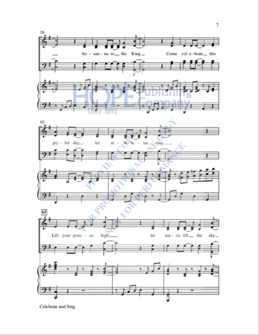 Celebrate and Sing 4-Part scores gallery preview page 8