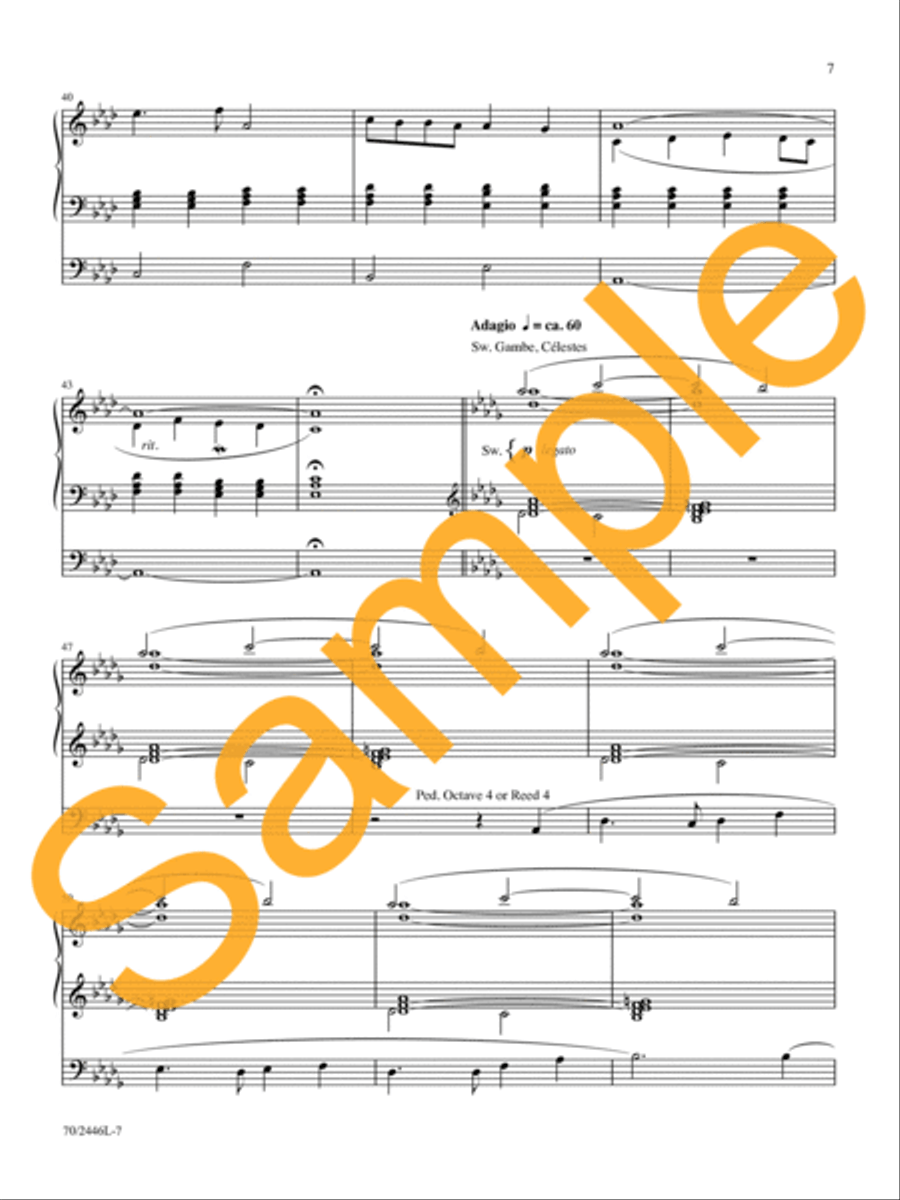 All Glory Be to Christ All Glory Be to Christ Organ Solo scores gallery preview page 7