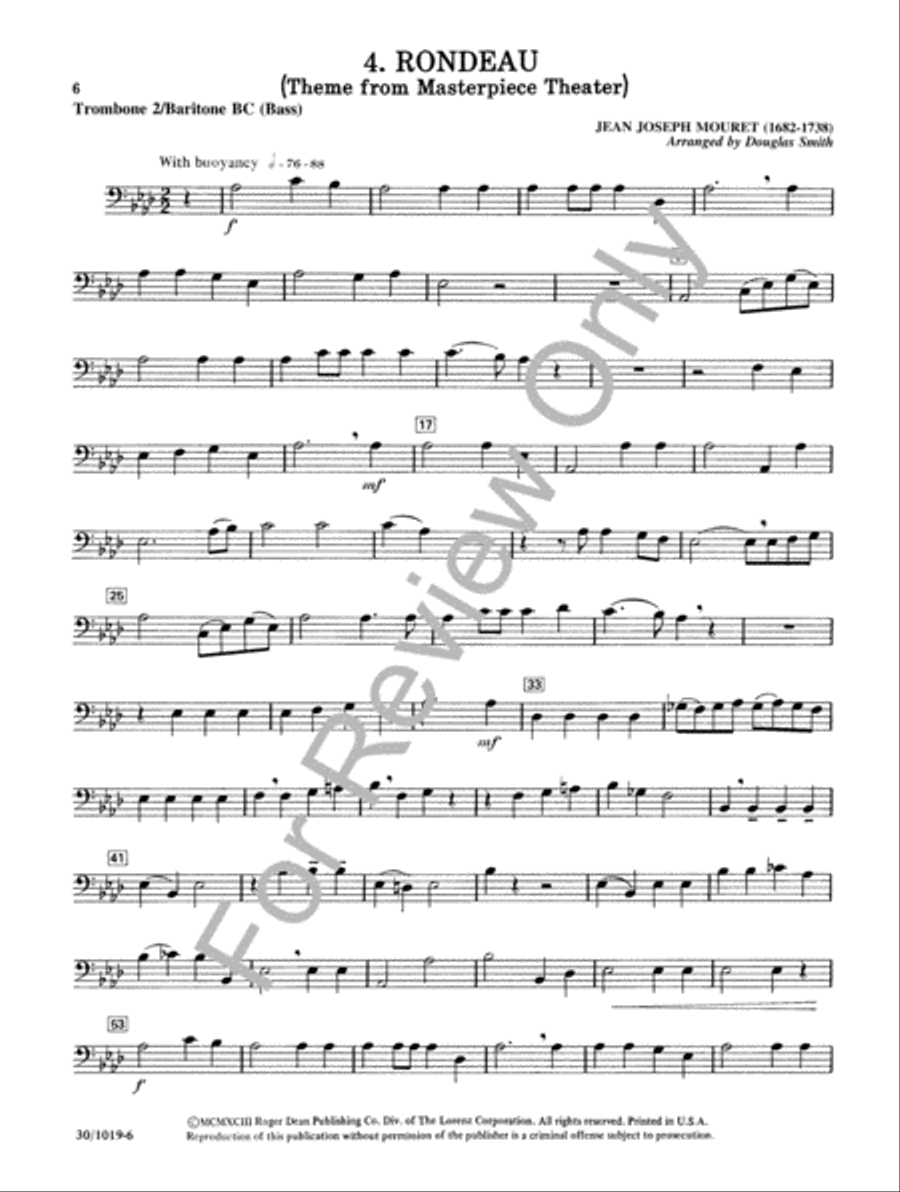 Classics for Four-Plus Brass - Trombone 2/Baritone BC Brass Ensemble scores gallery preview page 3