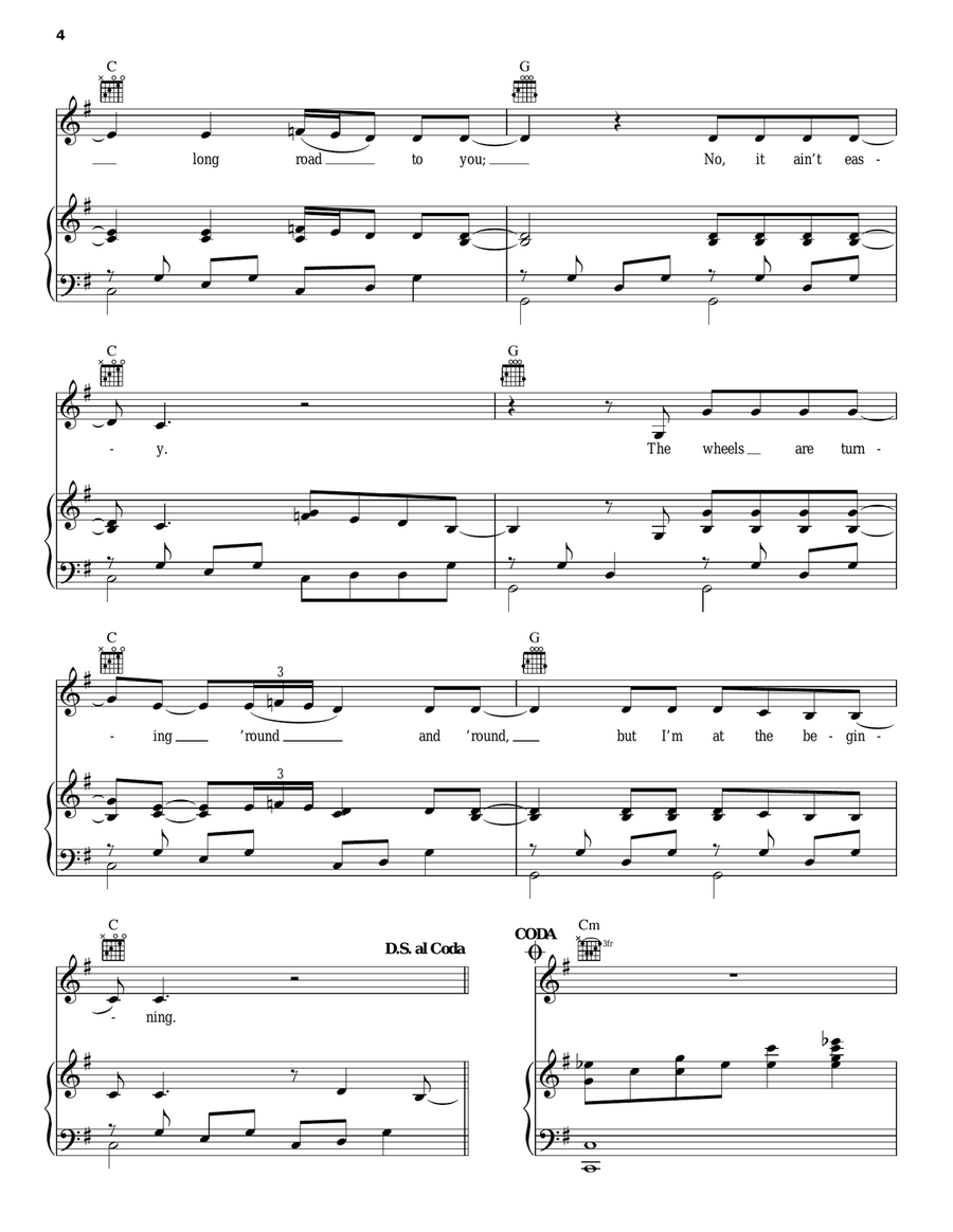 Mirror Mirror Piano, Vocal, Guitar scores gallery preview page 4