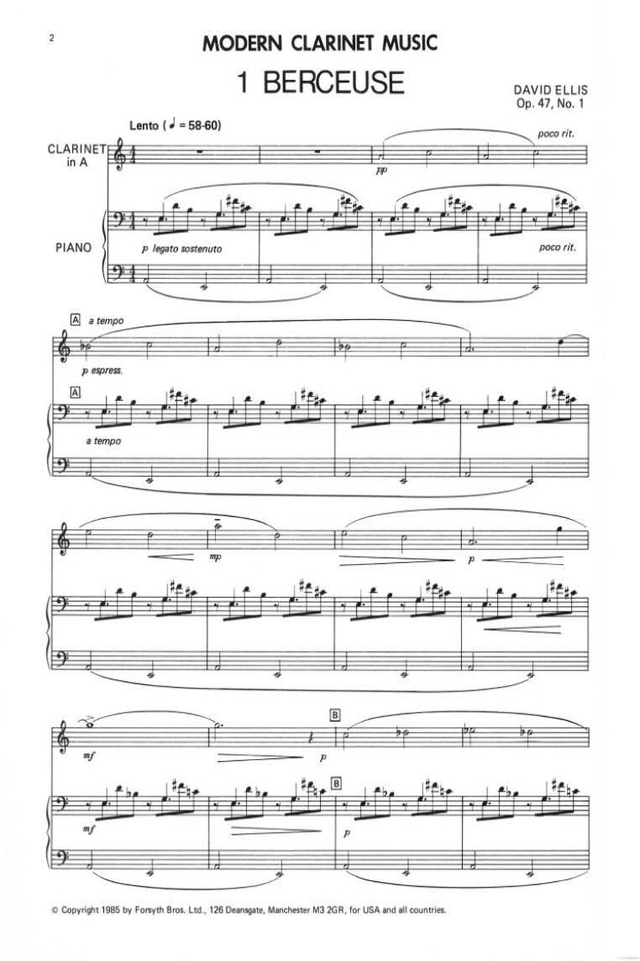 Modern Wind Series - Clarinet Clarinet Solo scores gallery preview page 2