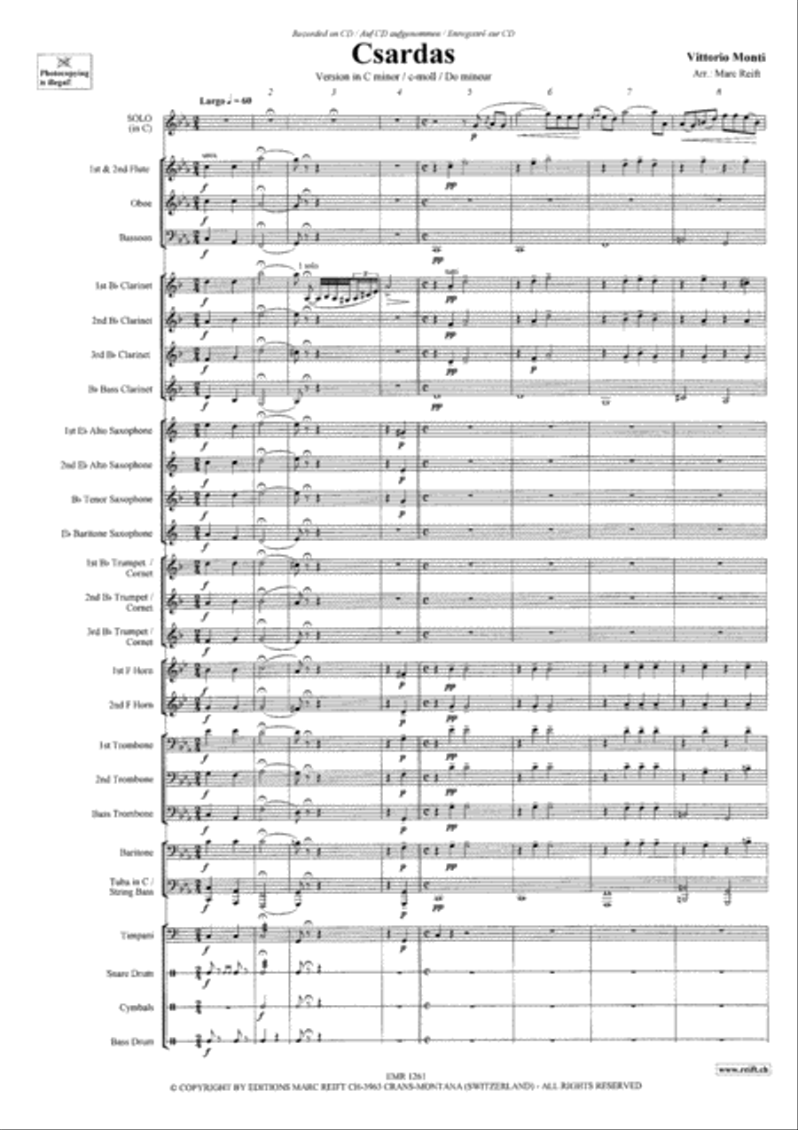 Csardas Concert Band scores gallery preview page 4