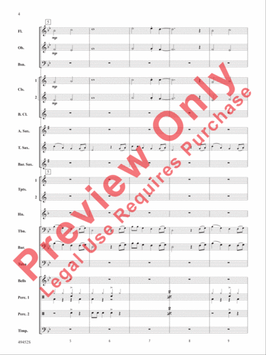 Meant To Be Concert Band scores gallery preview page 5