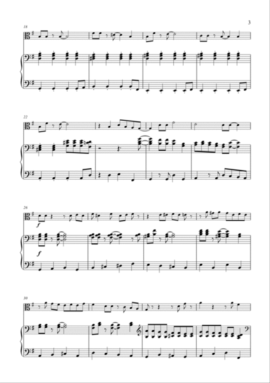 Basin Street Blues Viola scores gallery preview page 3