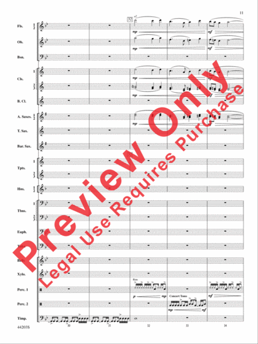 Loco Motion Concert Band scores gallery preview page 11