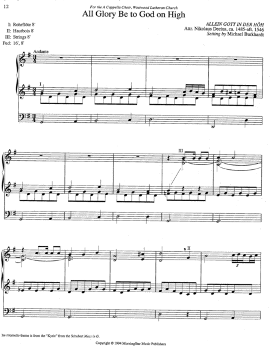 Five Pentecost Hymn Improvisations Organ scores gallery preview page 4