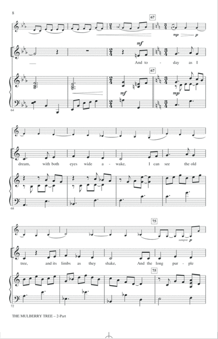 The Mulberry Tree 2-Part scores gallery preview page 6
