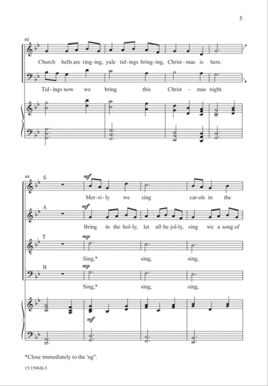 Holly Carol 4-Part scores gallery preview page 5