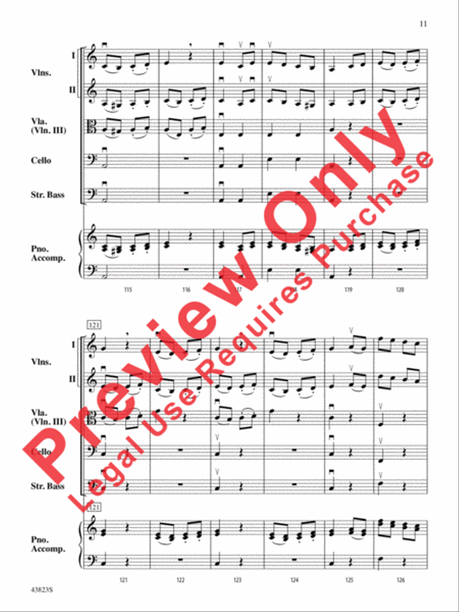 Symphony No. 3 String Orchestra scores gallery preview page 12