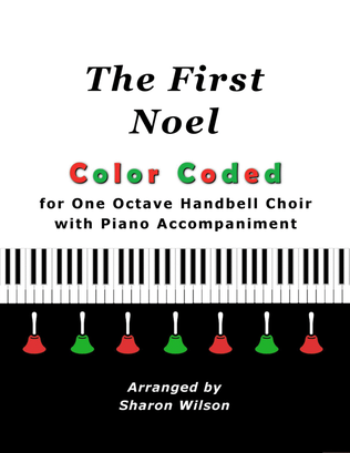 Book cover for The First Noel (for One Octave Handbell Choir with Piano accompaniment)