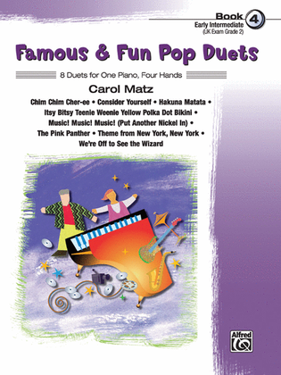 Book cover for Famous & Fun Pop Duets, Book 4