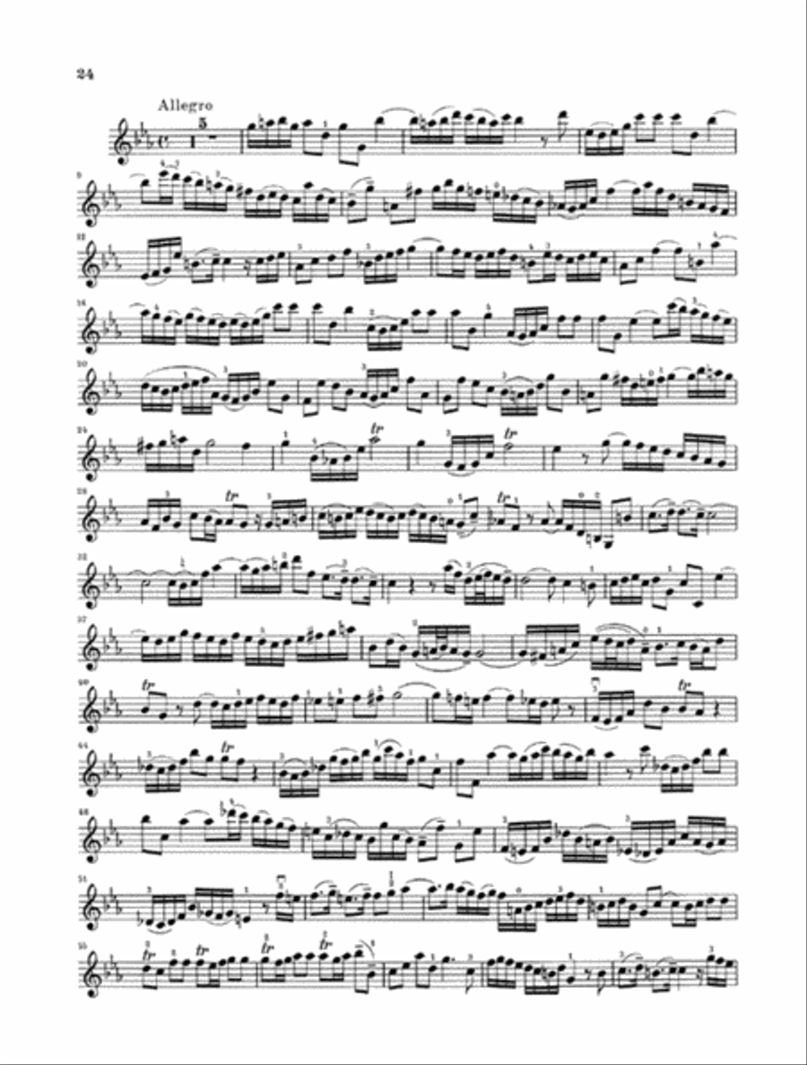 Sonatas for Violin and Piano (Harpsichord) 4-6 BWV 1017-1019 Violin Solo scores gallery preview page 3