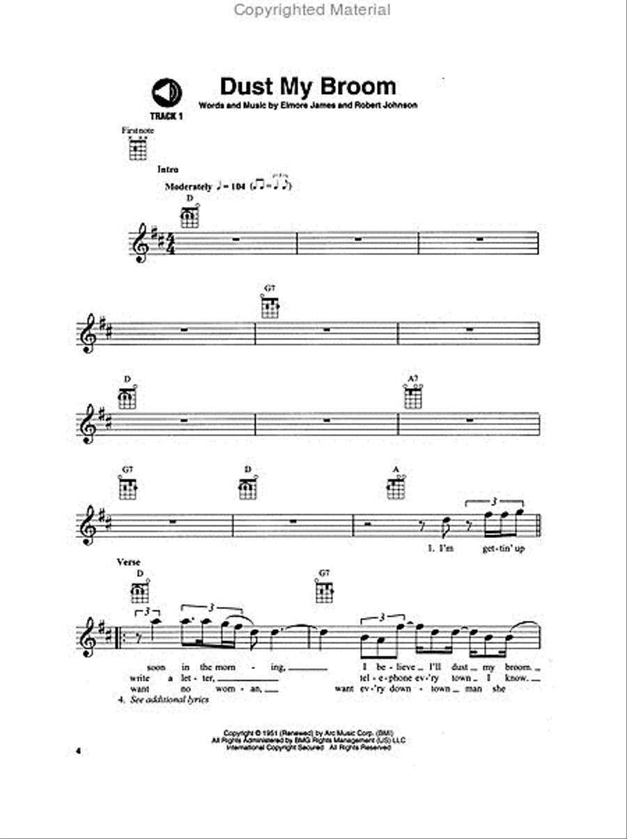 Blues Standards Ukulele scores gallery preview page 2
