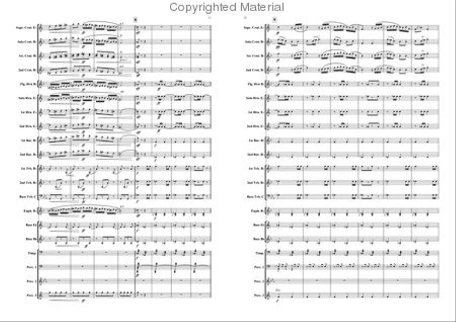 Entrance of the Emperor and his Court Brass Band scores gallery preview page 7