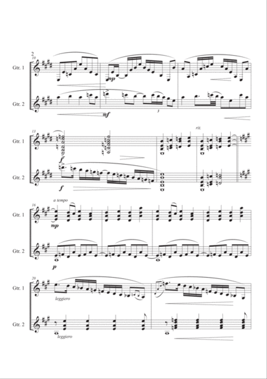 Guitar Duet Guitar scores gallery preview page 2