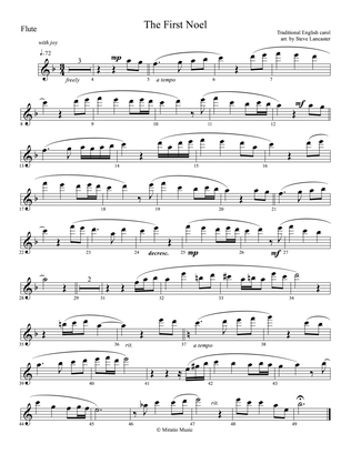 The First Noel - joyful arr. for Flute & Piano