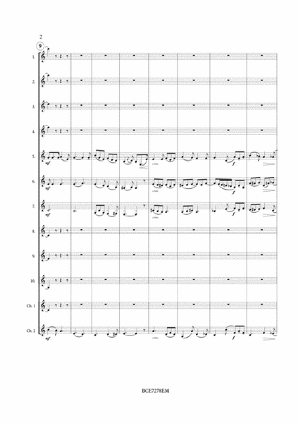 Hymnus, Op. 57 for Low Clarinet Ensemble