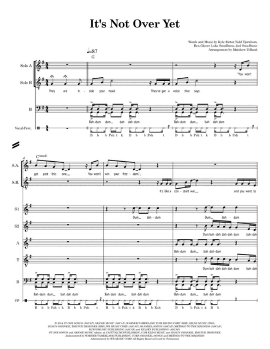 It's Not Over Yet Divisi scores gallery preview page 2