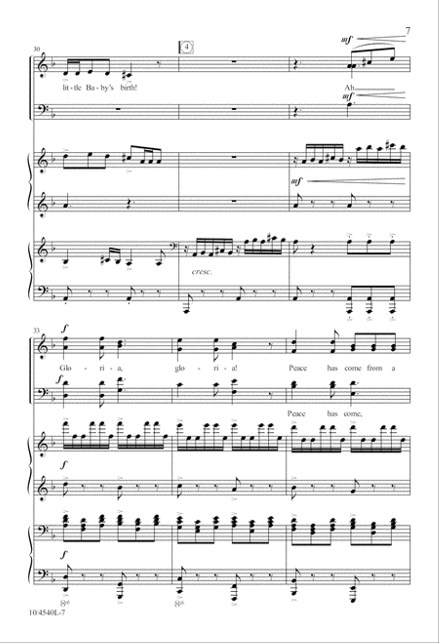 Bell Carol 4-Part scores gallery preview page 8