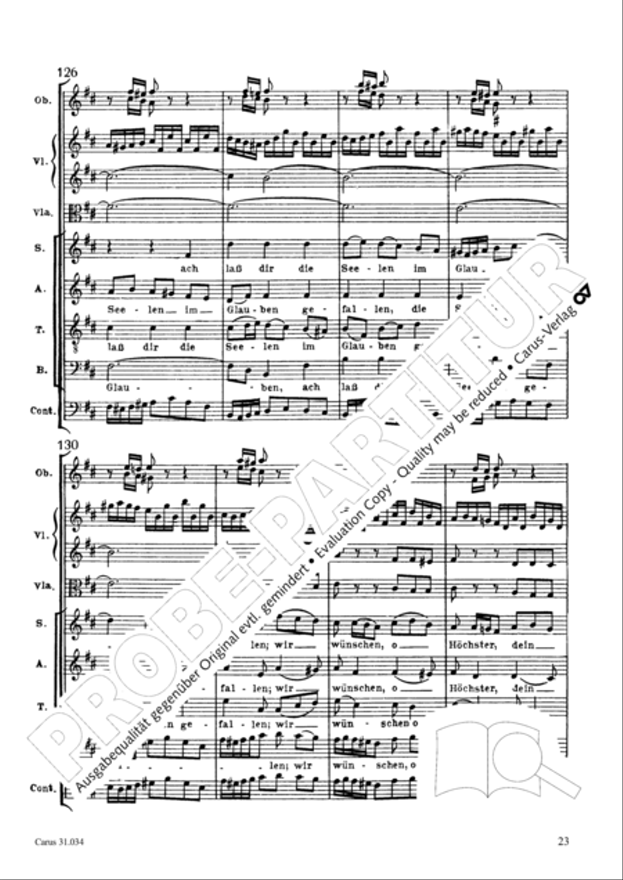 O fire everlasting (O ewiges Feuer, o Ursprung der Liebe) ATB scores gallery preview page 38