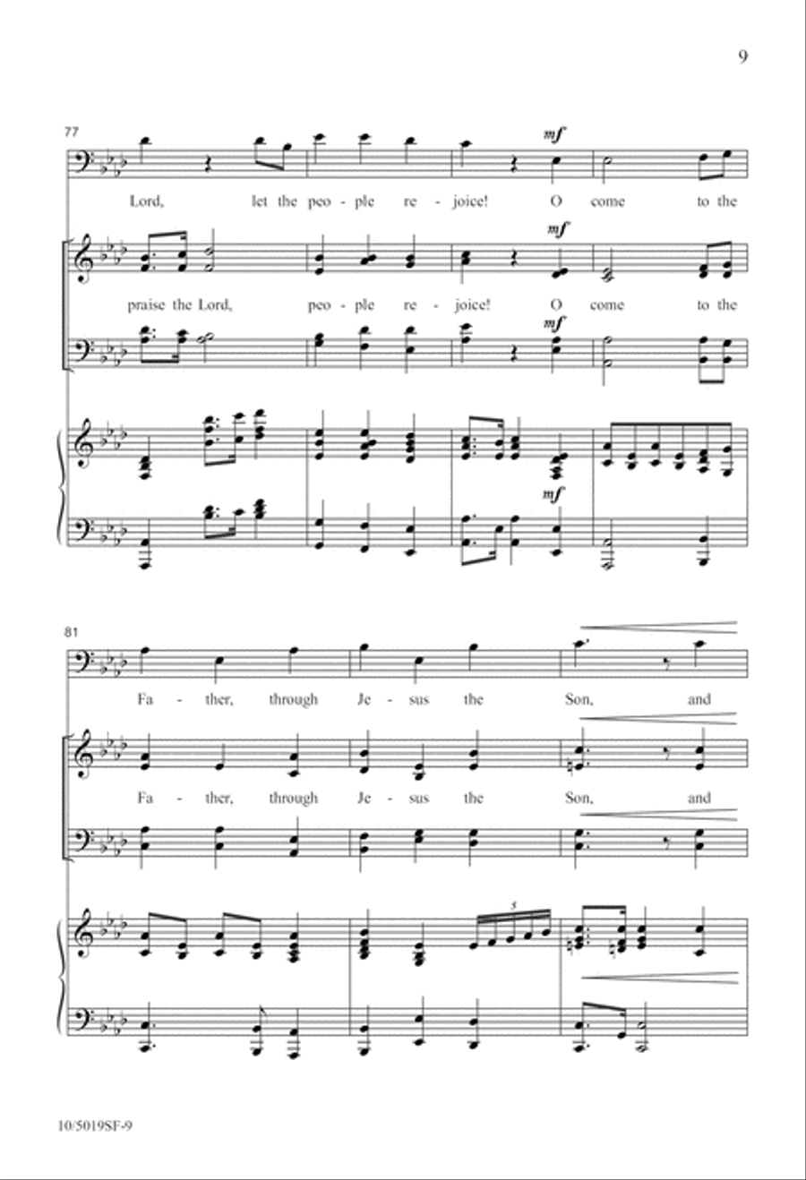 Great Things He Has Done 4-Part scores gallery preview page 9