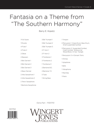 Fantasia on a Theme from "The Southern Harmony" - Full Score