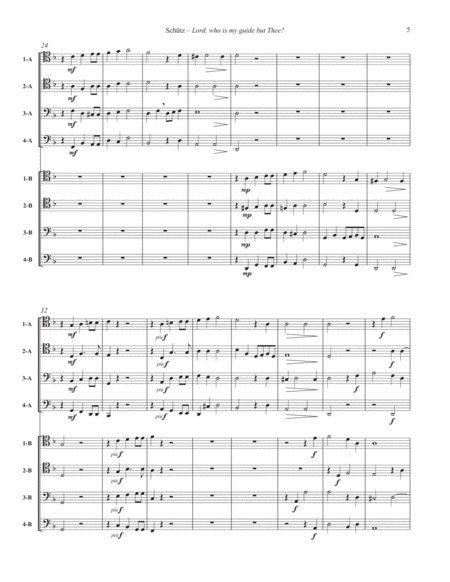 Lord, who is my guide but Thee?....for 8-part Trombone Ensemble Choir