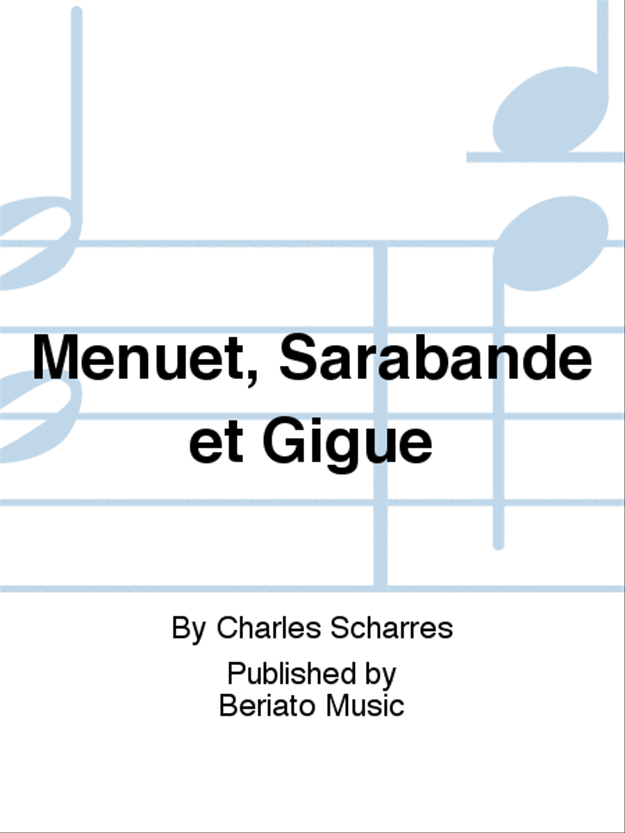 Menuet, Sarabande et Gigue Piano scores gallery preview page 1
