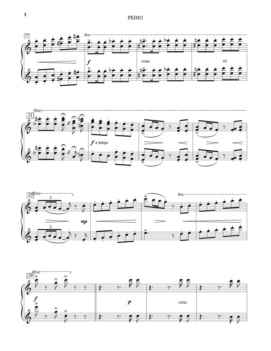 Fiesta Mariachi Piano Duet scores gallery preview page 4