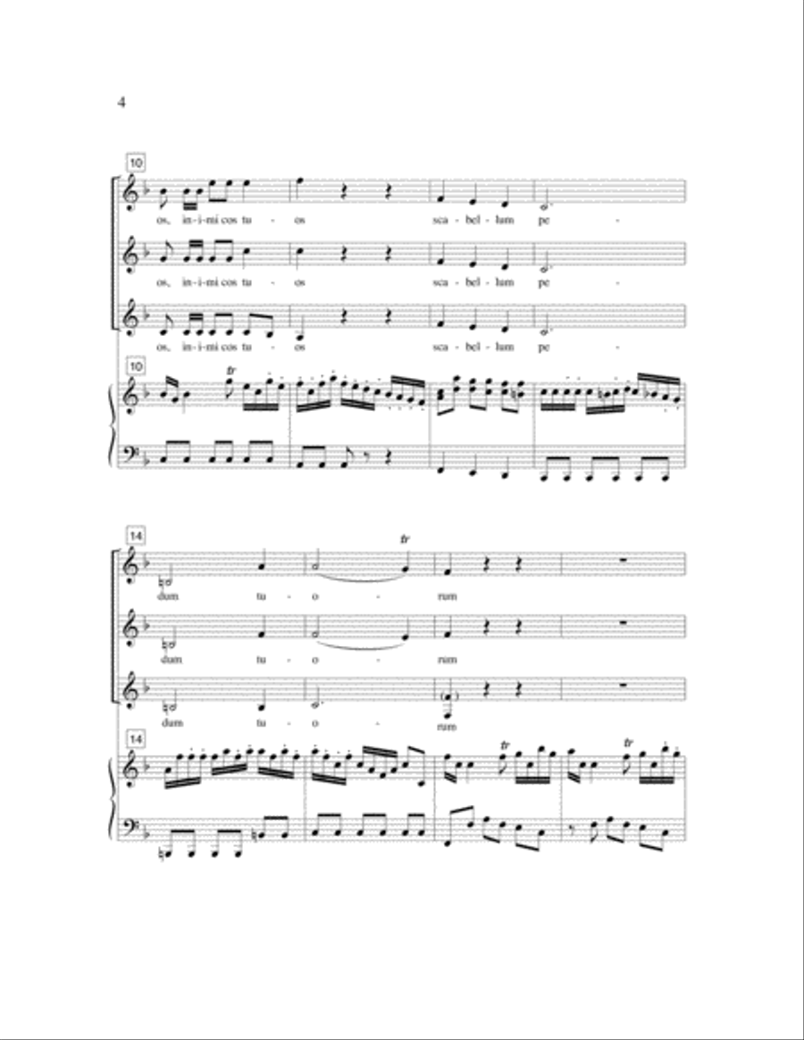 Dixit Dominus SSA scores gallery preview page 3