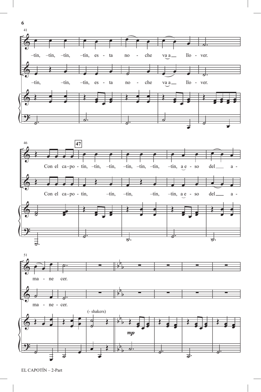 El Capotin 2-Part scores gallery preview page 4