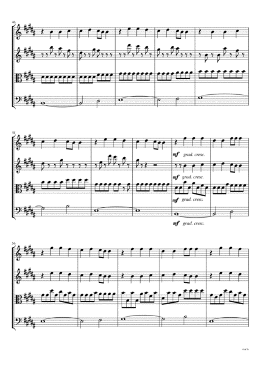 Unstoppable God String Quartet scores gallery preview page 5