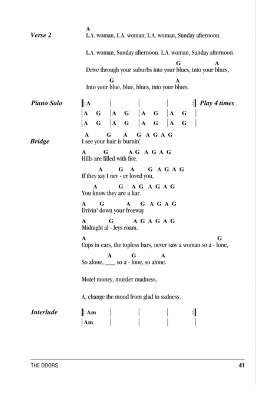 L.A. Woman L.A. Woman Acoustic Guitar scores gallery preview page 2