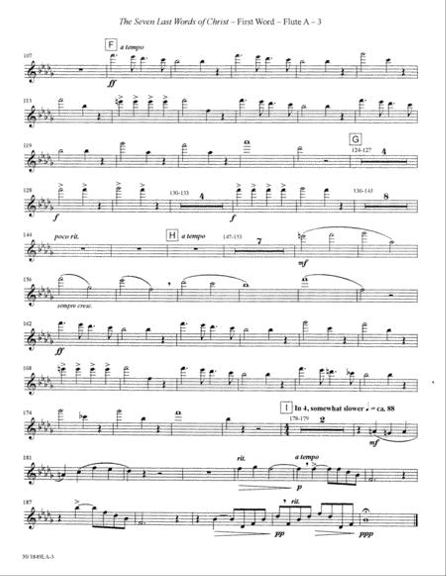 The Seven Last Words of Christ - Flute A Choir scores gallery preview page 4