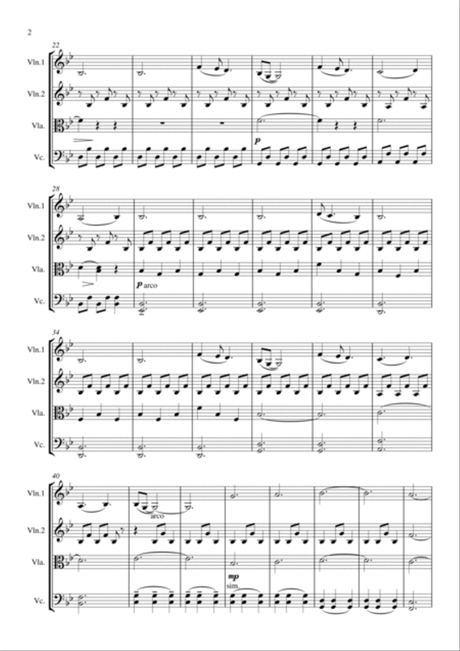 A Thousand Years String Quartet scores gallery preview page 3