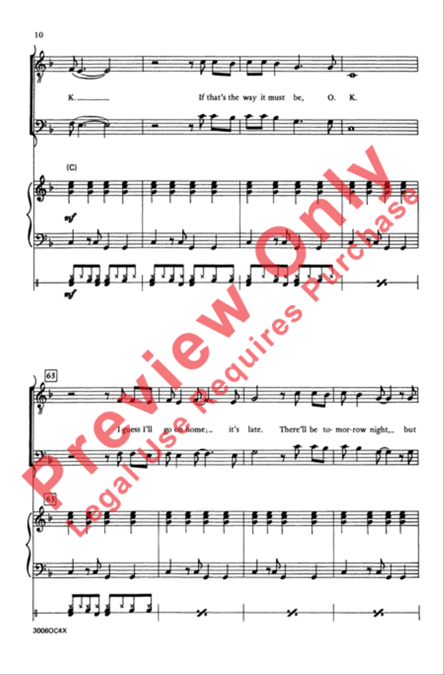 Oh, Pretty Woman Men's Choir scores gallery preview page 10