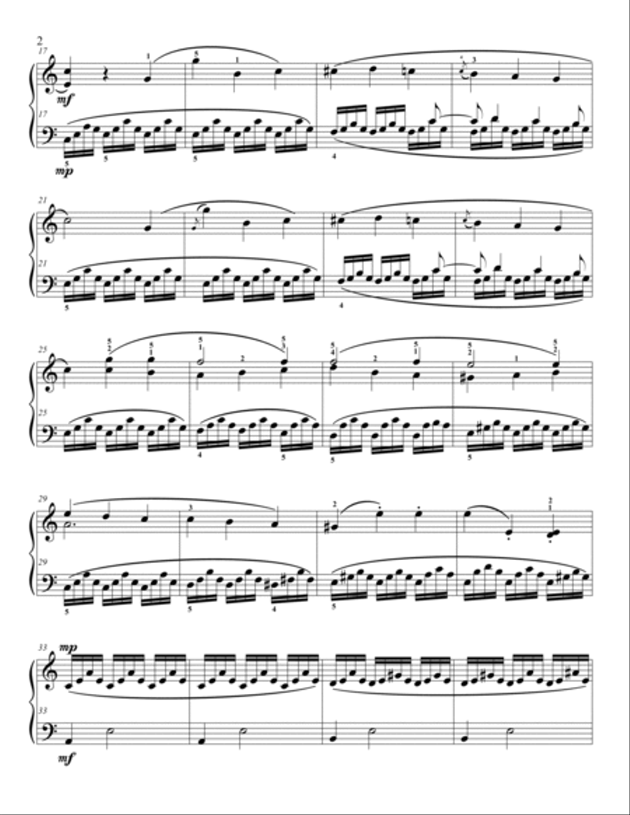 Loeschhorn Etude in A minor Op.66 No.8 Piano Method scores gallery preview page 2